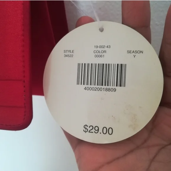 NWT Valerie Stevens Red Satin Dress Evening Shoulder Bag - Picture 6 of 12